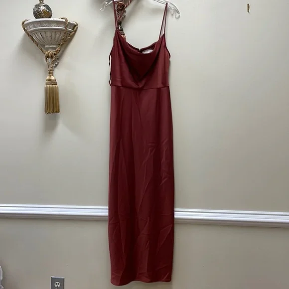 BHLDN Cali Satin Charmeuse Midi Dress By Anthropologie!!🔥🔥🔥 - Picture 5 of 16